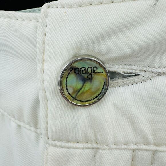 ORAGE White Alva Insulated Prime 10 Snowboard Snow Ski Pants Size XL - Picture 5 of 12